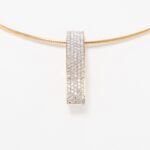 Al Coro Collier mit Diamant-Anhänger 42cm Gelbgold inkl Zertifikat Vorschau