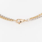 Al Coro Collier mit Diamant-Anhänger 42cm Weißgold Gelbgold mit Zertifikat Vorschau