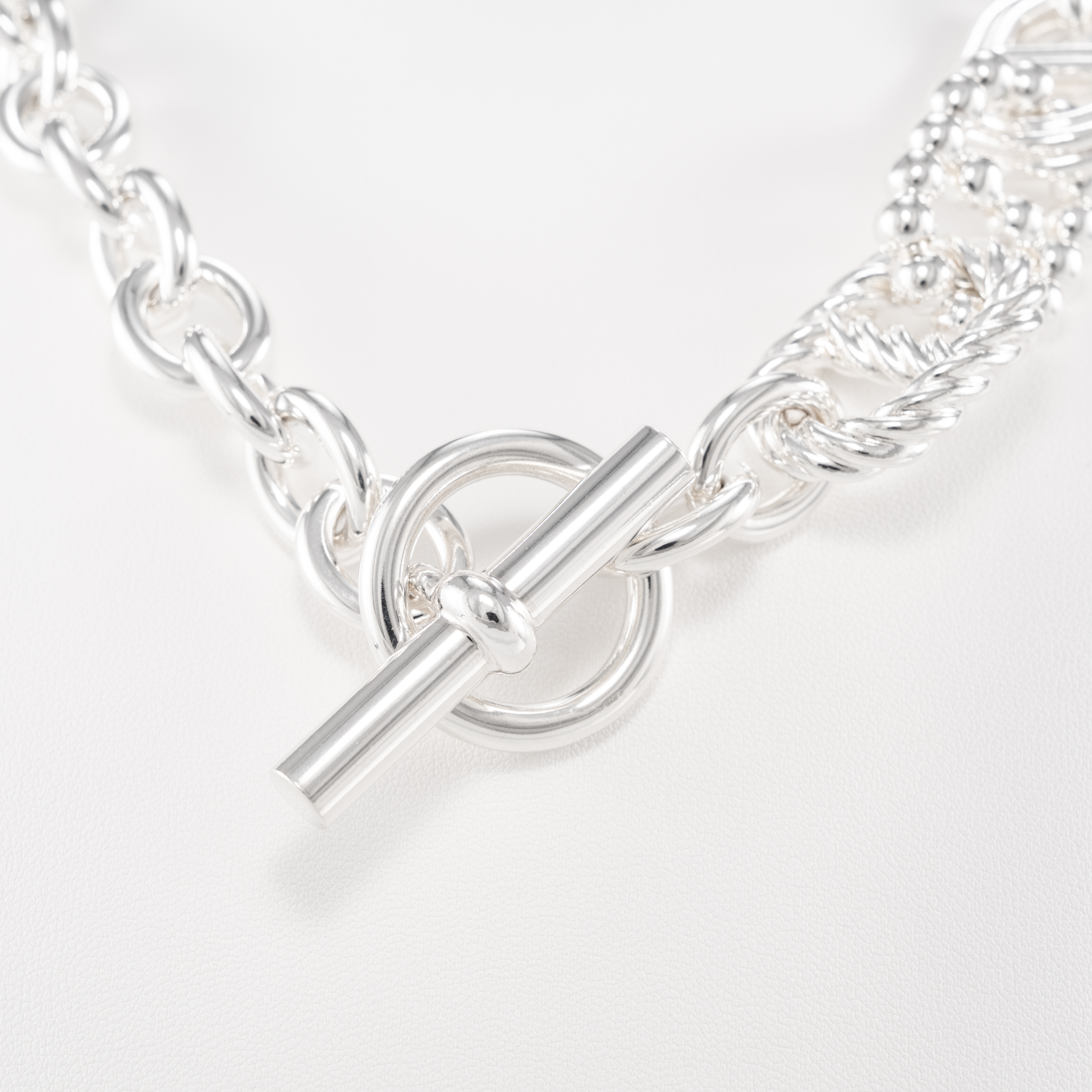Hermes Chaine dancre Alea Collier 45cm Silber inkl Etui