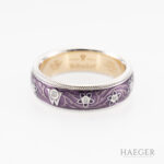 Wellendorff Aubergine Ring Gr59 Gelbgold Weißgold inkl Etui Vorschau