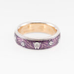 Wellendorff Aubergine Ring Gr59 Gelbgold Weißgold inkl Etui Vorschau