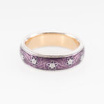 Wellendorff Aubergine Ring Gr59 Gelbgold Weißgold inkl Etui Vorschau