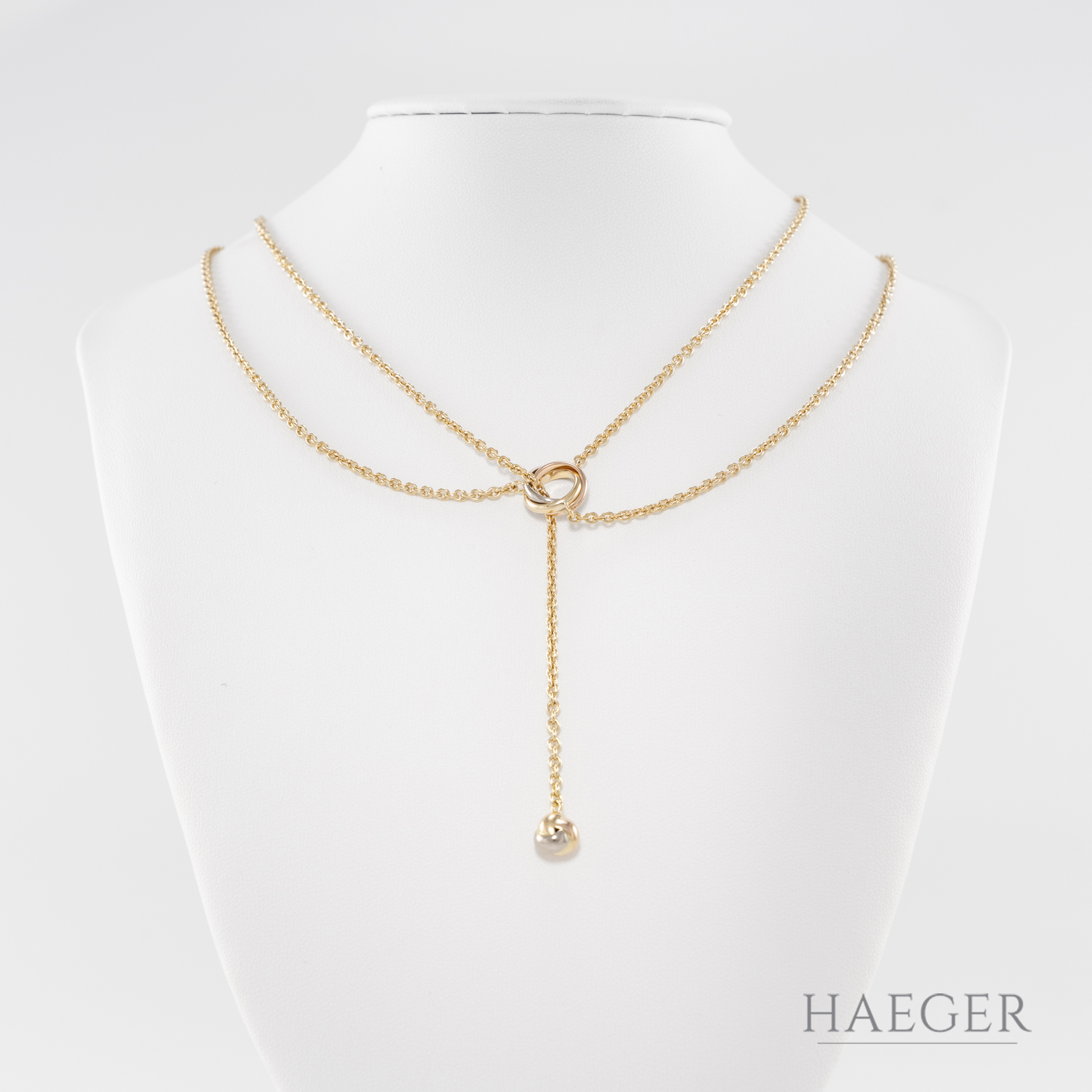 Cartier Trinity Y-Collier 45cm inkl Etui