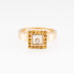 Chopard Happy Diamonds Ring mit Saphiren Gr55 Gelbgold inkl Zertifikat 2010 Vorschau
