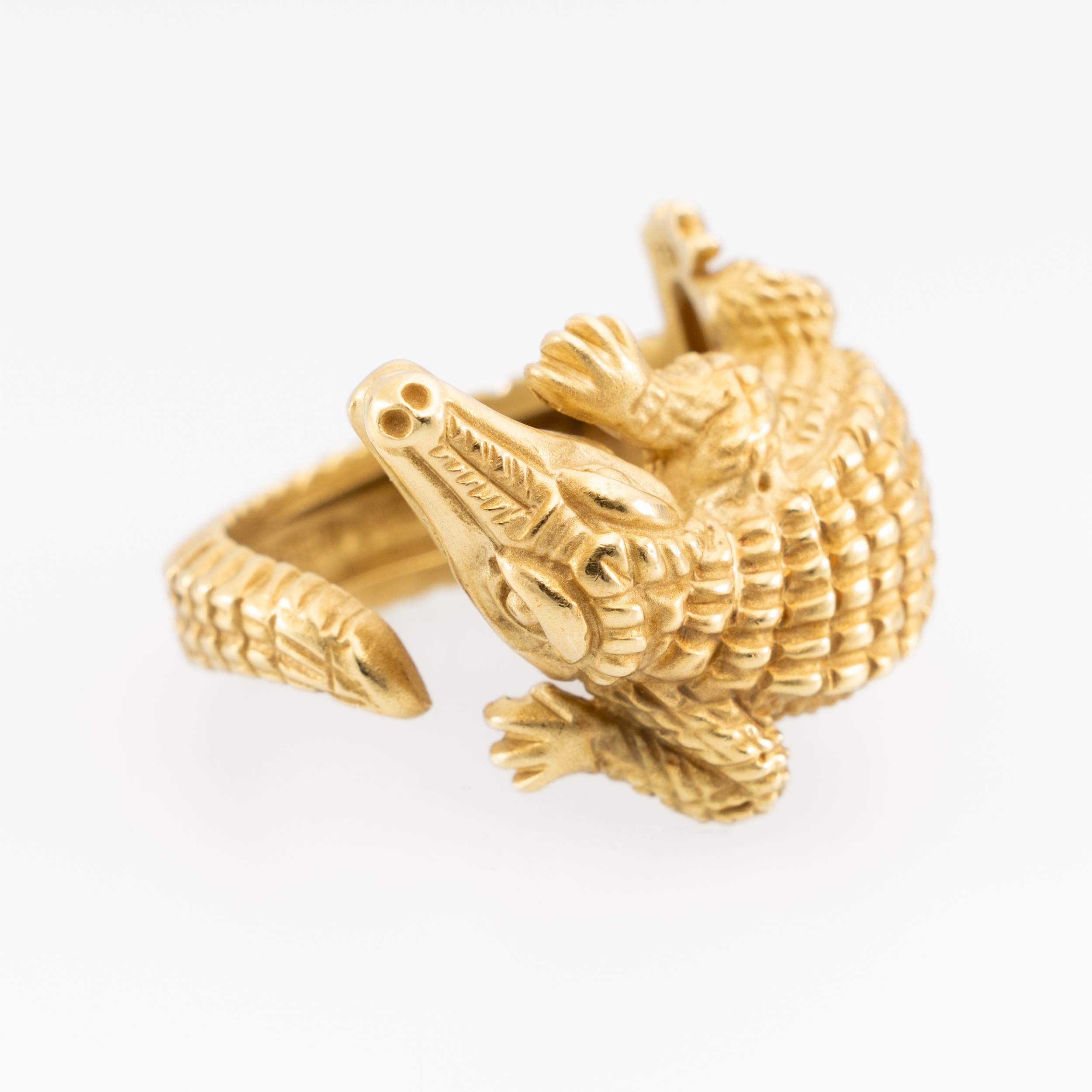 Kieselstein Cord Alligator-Ring Gr53 Gelbgold