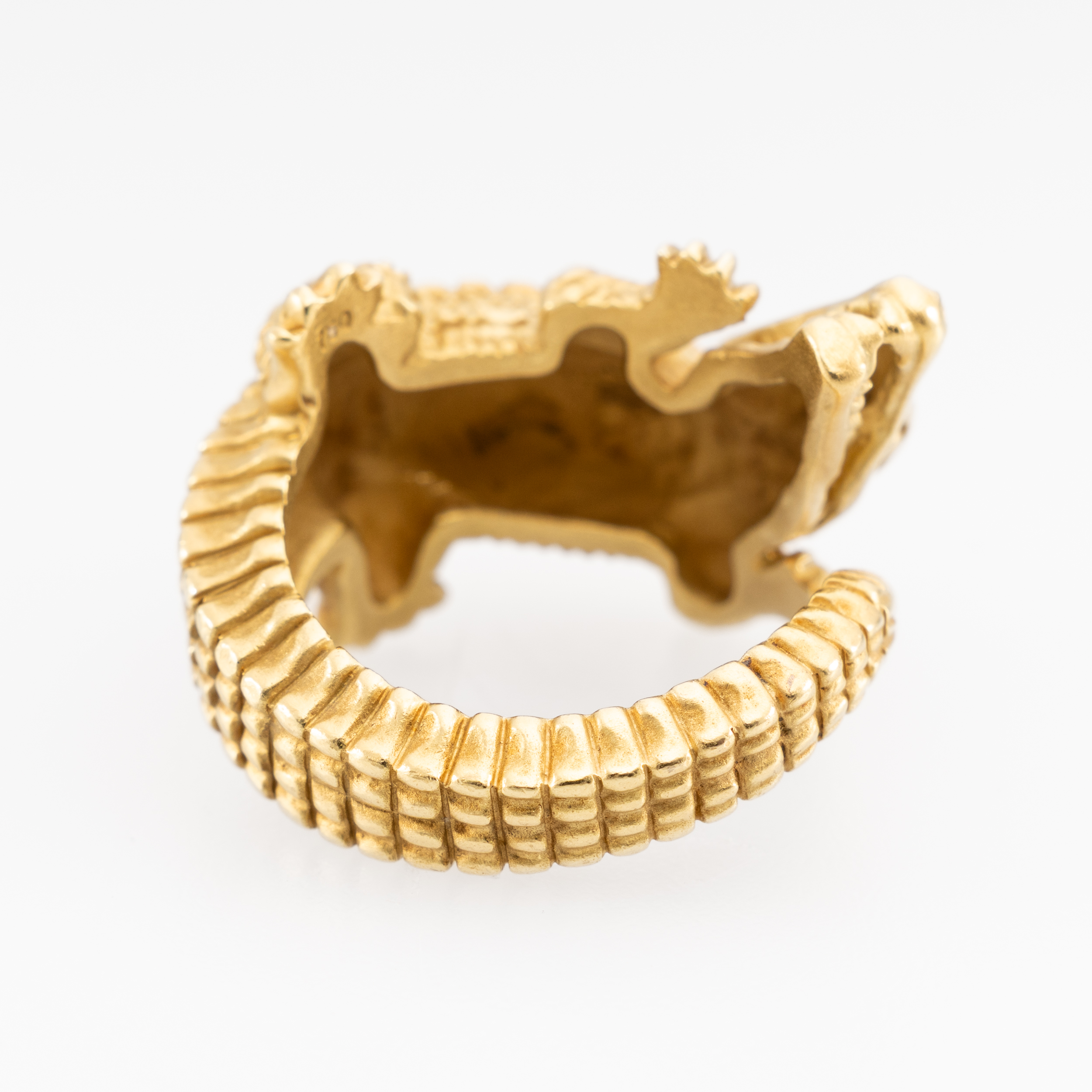 Kieselstein Cord Alligator-Ring Gr53 Gelbgold