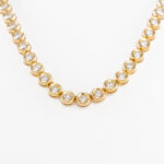 Tenniscollier mit ca 3ct Diamanten 40cm Gelbgold Vorschau