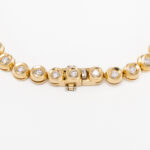 Tenniscollier mit ca 3ct Diamanten 40cm Gelbgold Vorschau