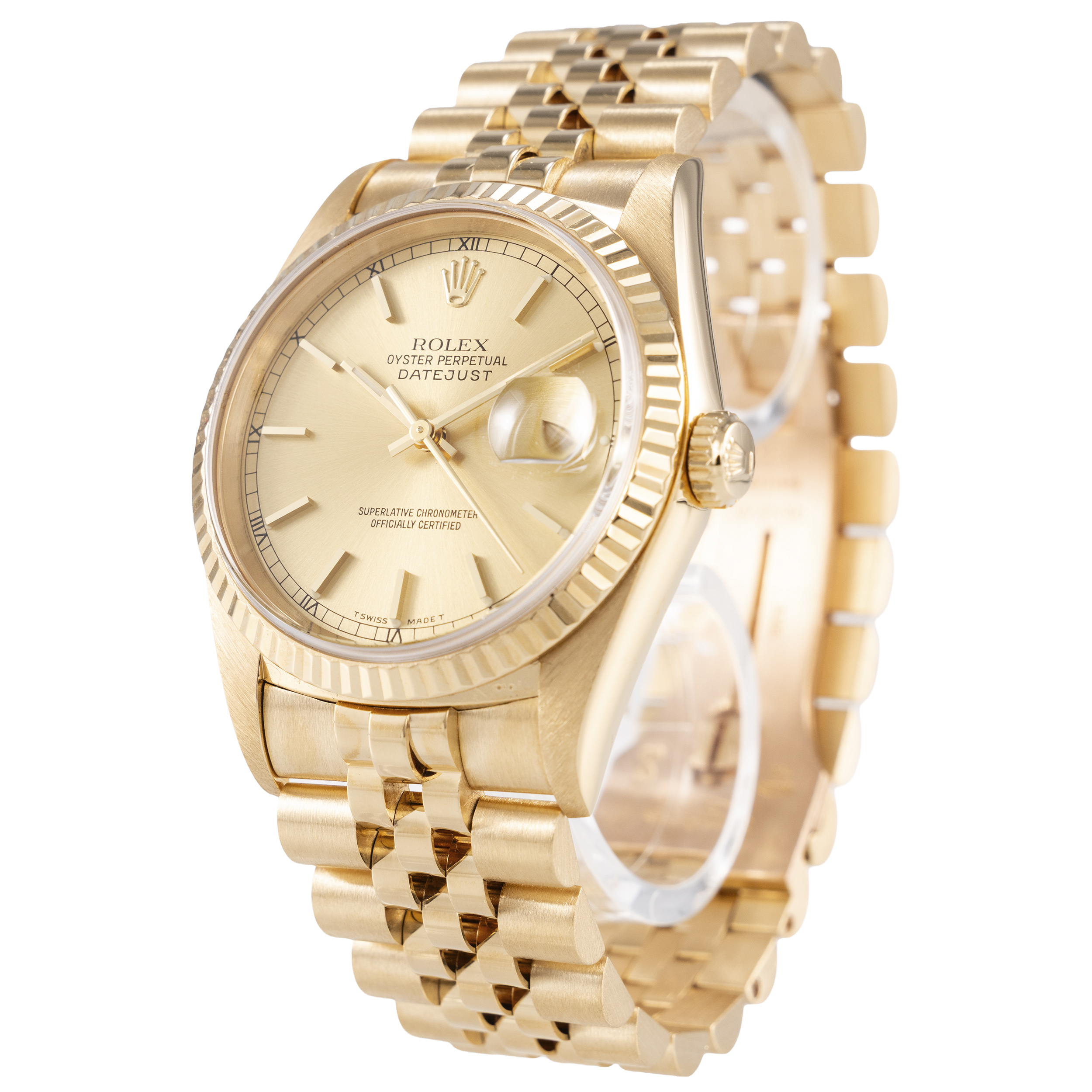 Rolex Datejust 36 Gelbgold Ref 16238