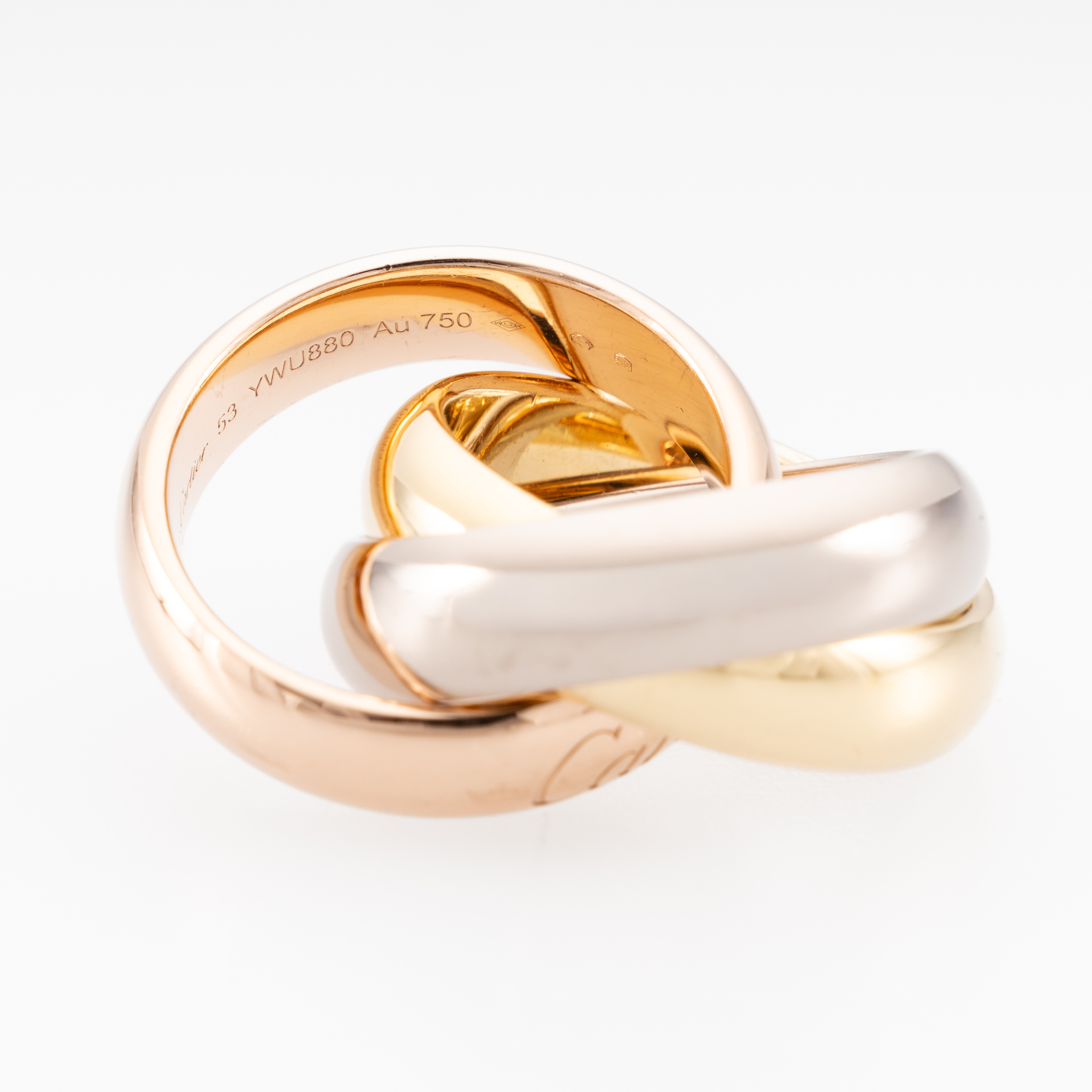 Cartier Trinity Ring extragroßes Modell Gr53 Full Set 2024
