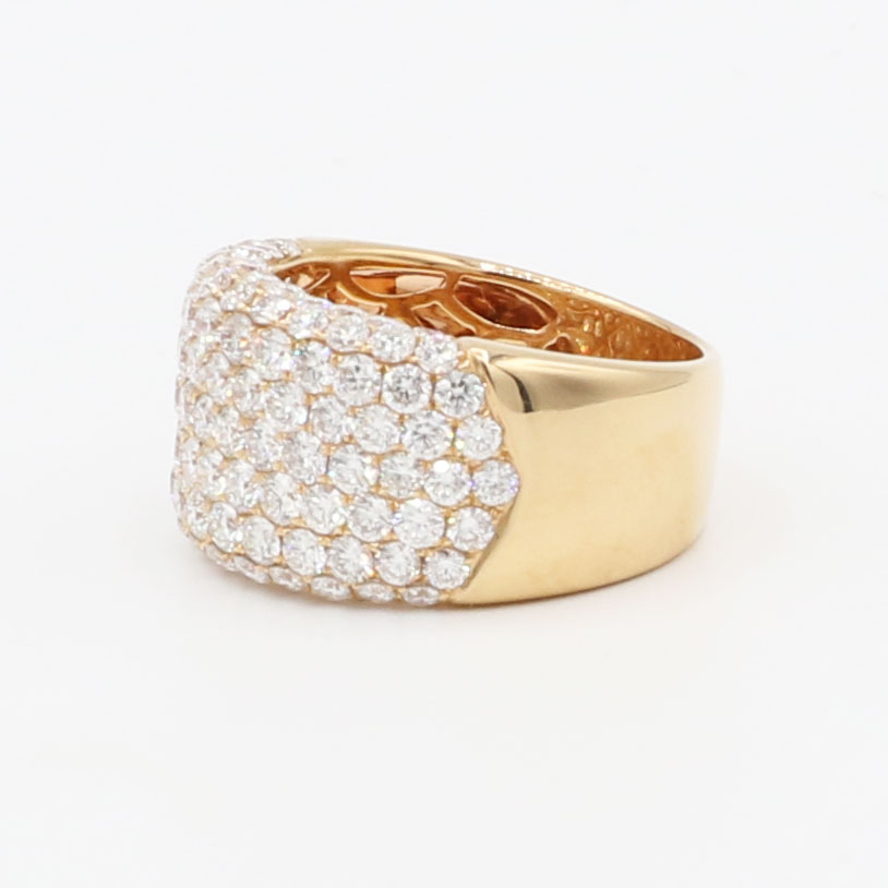 Ring mit 3,2 ct Diamanten Gr53 Rosegold
