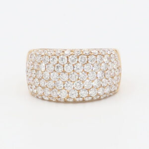 Ring mit 3,2 ct Diamanten Gr53 Rosegold