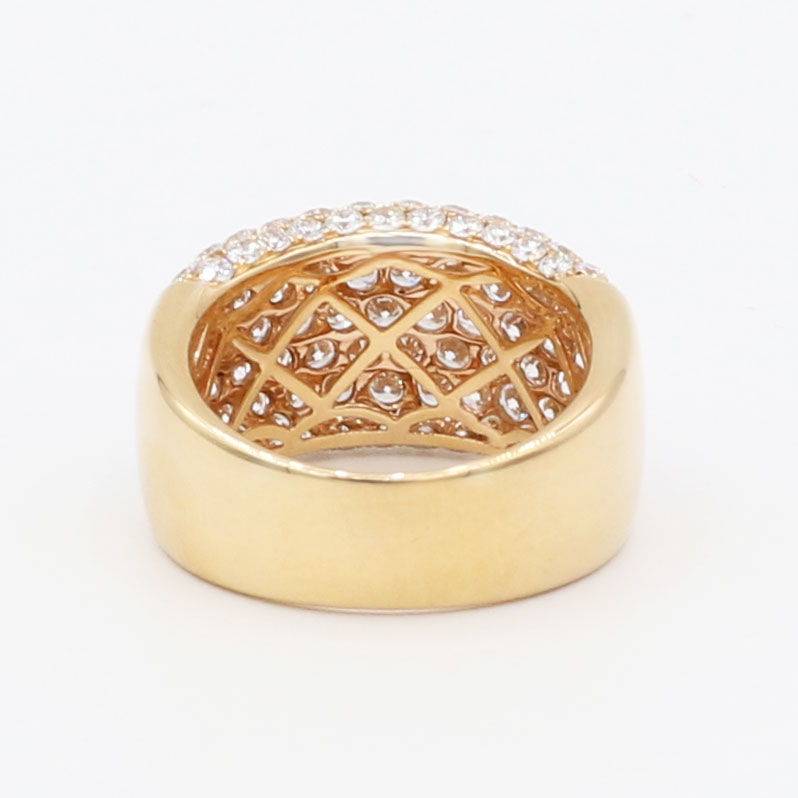 Ring mit 3,2 ct Diamanten Gr53 Rosegold