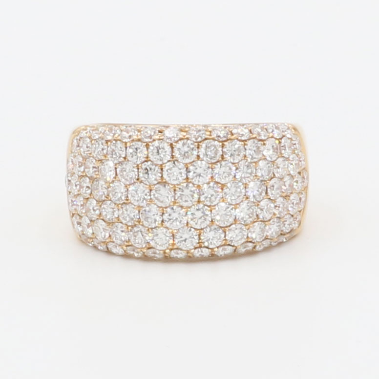 Ring mit 3,2 ct Diamanten Gr53 Rosegold