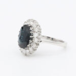 Ring mit Saphir und Diamanten Gr 50 Weißgold Vorschau