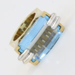 Ring mit Topas Gr 55 Gelbgold Weißgold Vorschau