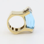 Ring mit Topas Gr 55 Gelbgold Weißgold Vorschau