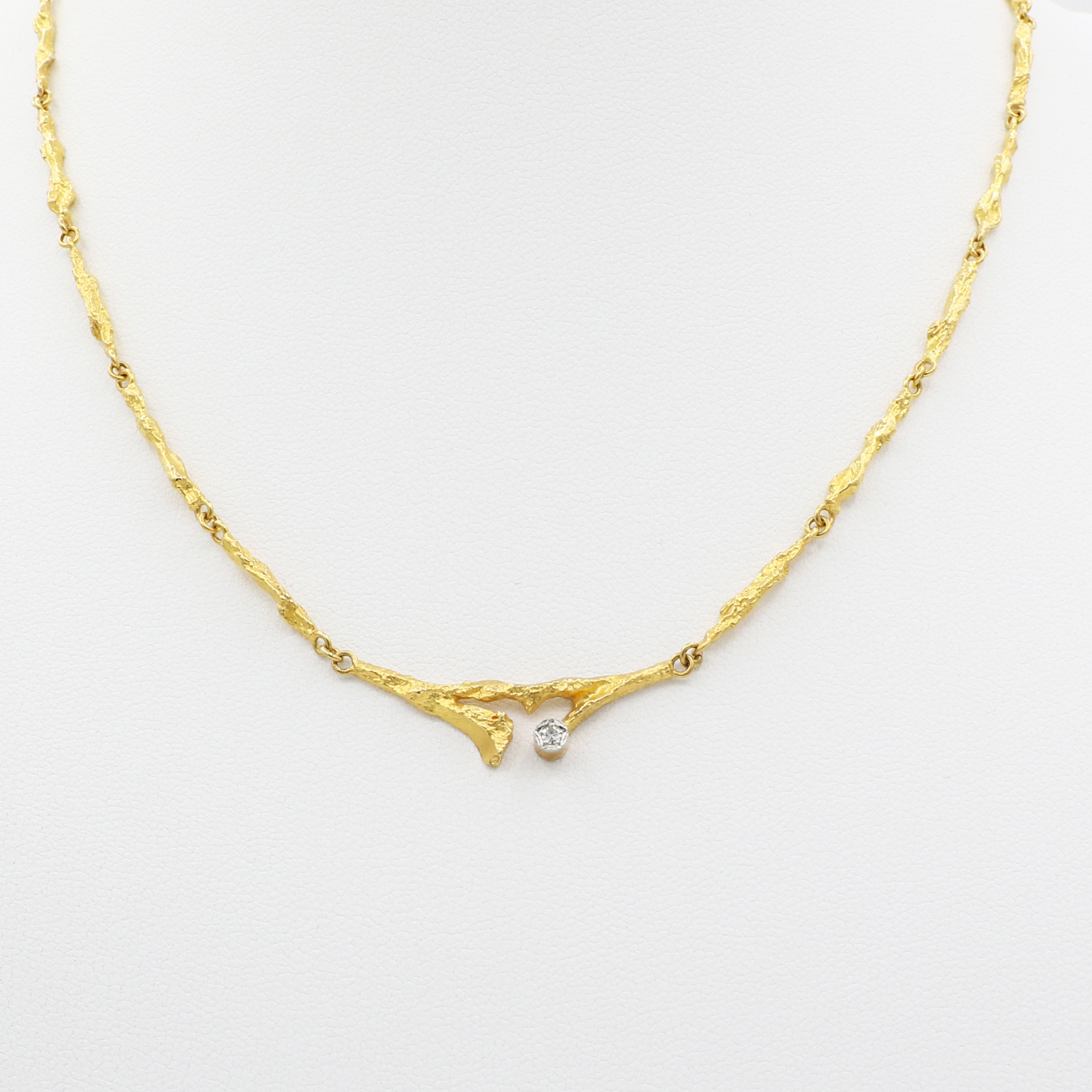Lapponia Collier Frühlingstau | 38,5 cm | 750/- Gelbgold