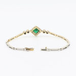 Art Deco Armband mit Smaragd 18,5 cm Gelbgold Platin Vorschau