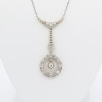 Art Deco Collier 43 cm Gelbgold Platin Vorschau