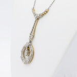 Art Deco Collier 43 cm Gelbgold Platin Vorschau