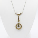 Art Deco Collier 43 cm Gelbgold Platin Vorschau