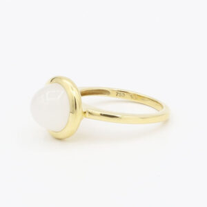 Al Coro Amici Ring mit Mondstein Gr 58 Gelbgold