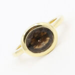 Al Coro Amici Ring mit Rauchquarz Gr 58 Gelbgold Vorschau
