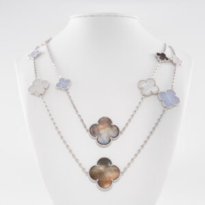 Van Cleef & Arpels Halskette Magic Alhambra Weißgold Full Set 2021