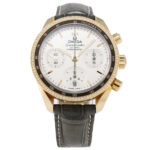 Omega Speedmaster Uhr Gelbgold 18 Karat mit Krokolederarmband Vorschau