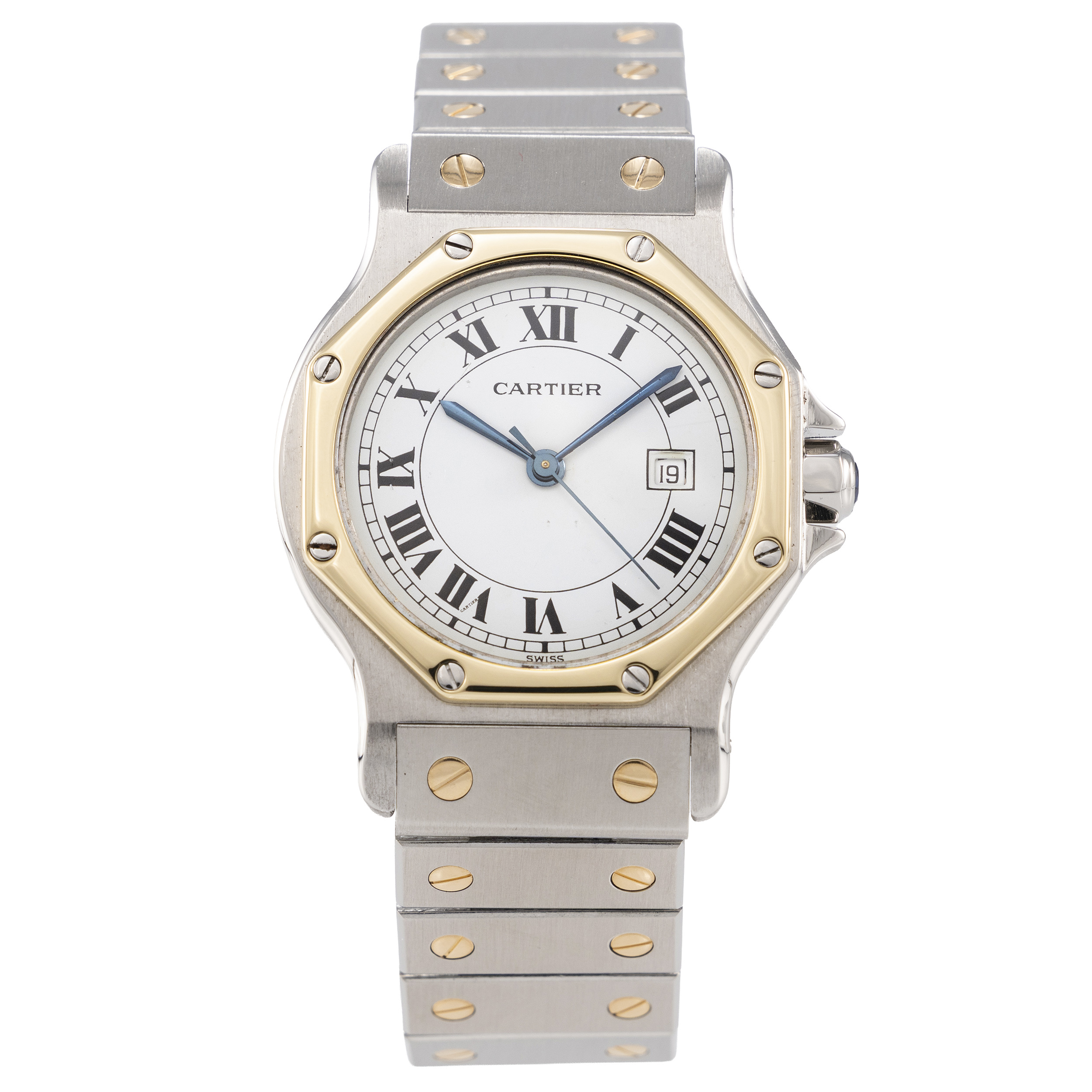 Cartier Santos Octagon Ref 2966 inkl Box