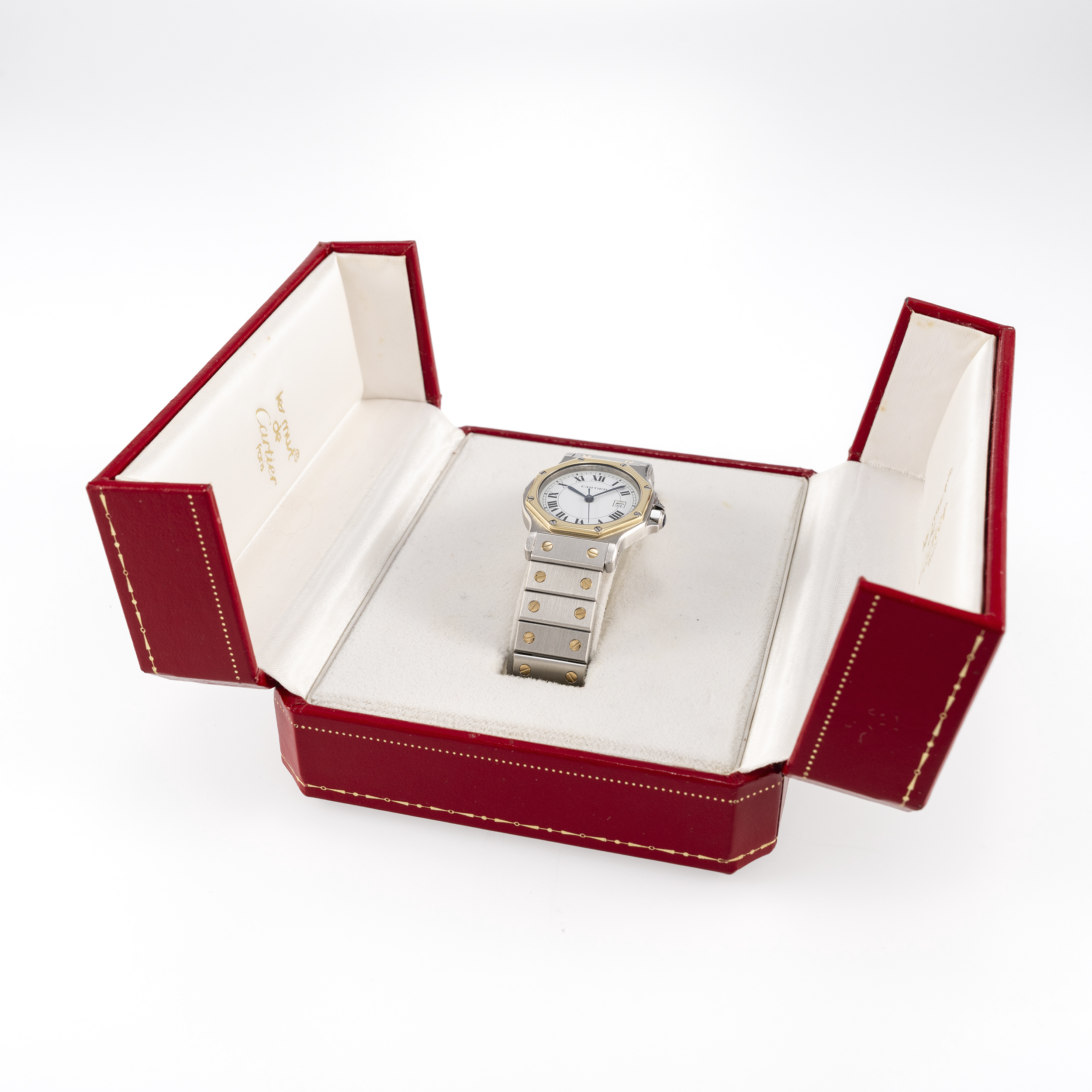 Cartier Santos Octagon Ref 2966 inkl Box