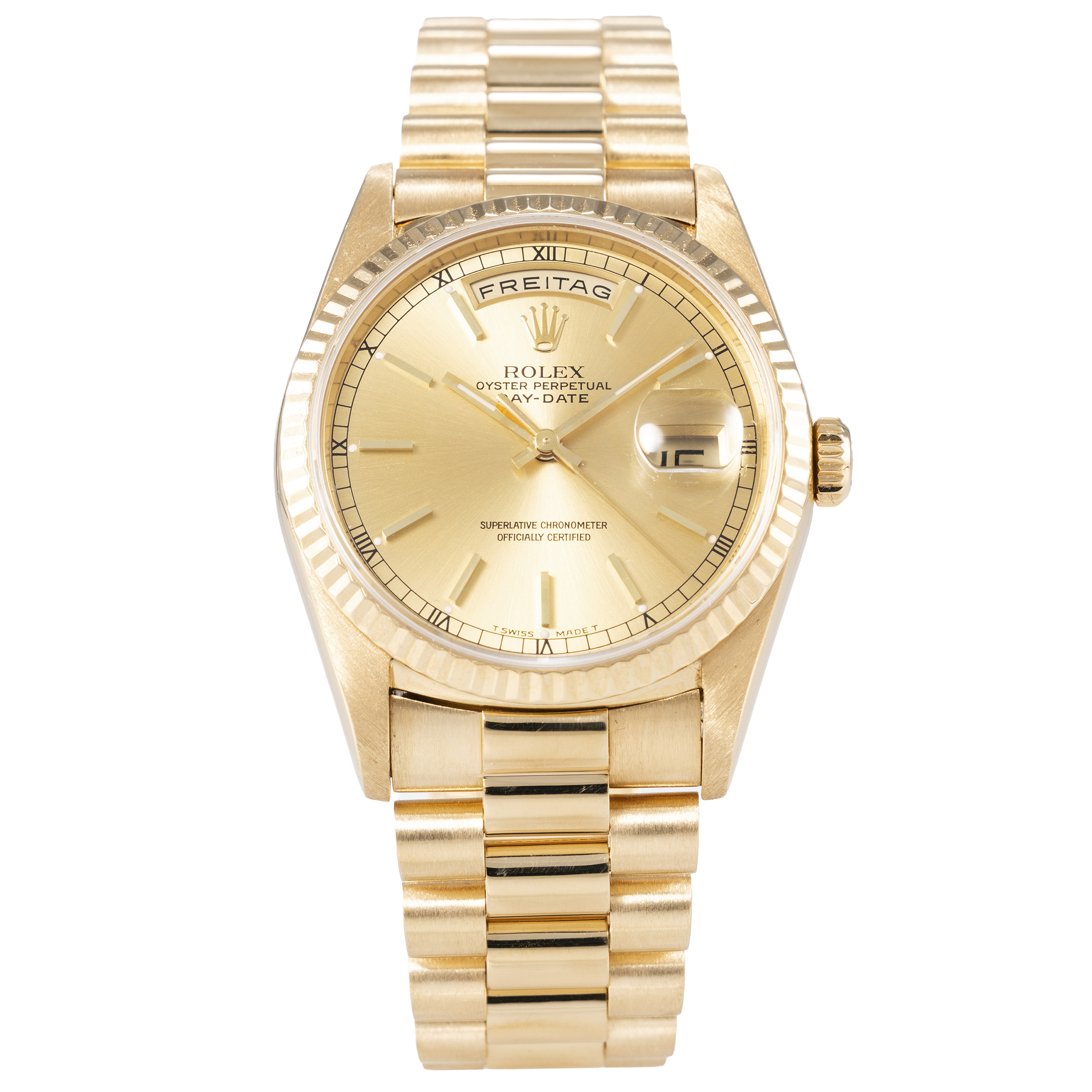 Rolex Day-Date 36 Gelbgold Ref18238 Full Set 1999