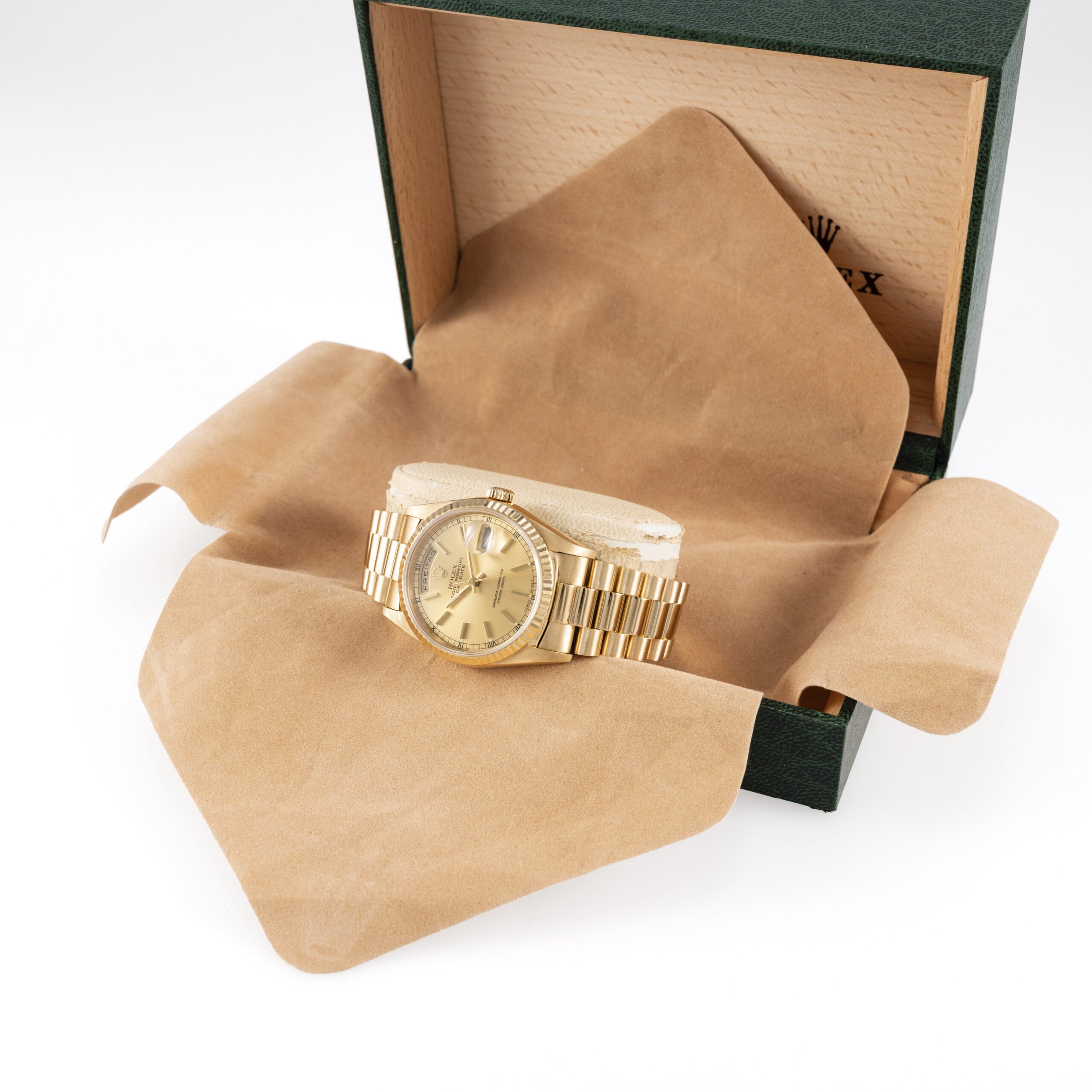 Rolex Day-Date 36 Gelbgold Ref18238 Full Set 1999