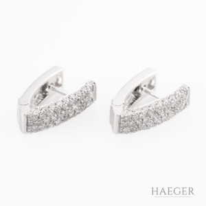 Creolen mit 1,20 ct Diamanten Weißgold inkl Zertifikat 2005