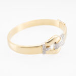 Armreif mit Diamanten 17,5cm Gelbgold Weißgold inkl Zertifikat Vorschau
