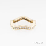 Cartier Wave Memoire-Ring mit ca 1ct Diamanten Gr55 Gelbgold Vorschau