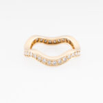 Cartier Wave Memoire-Ring mit ca 1ct Diamanten Gr55 Gelbgold Vorschau