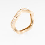 Cartier Wave Memoire-Ring mit ca 1ct Diamanten Gr55 Gelbgold Vorschau