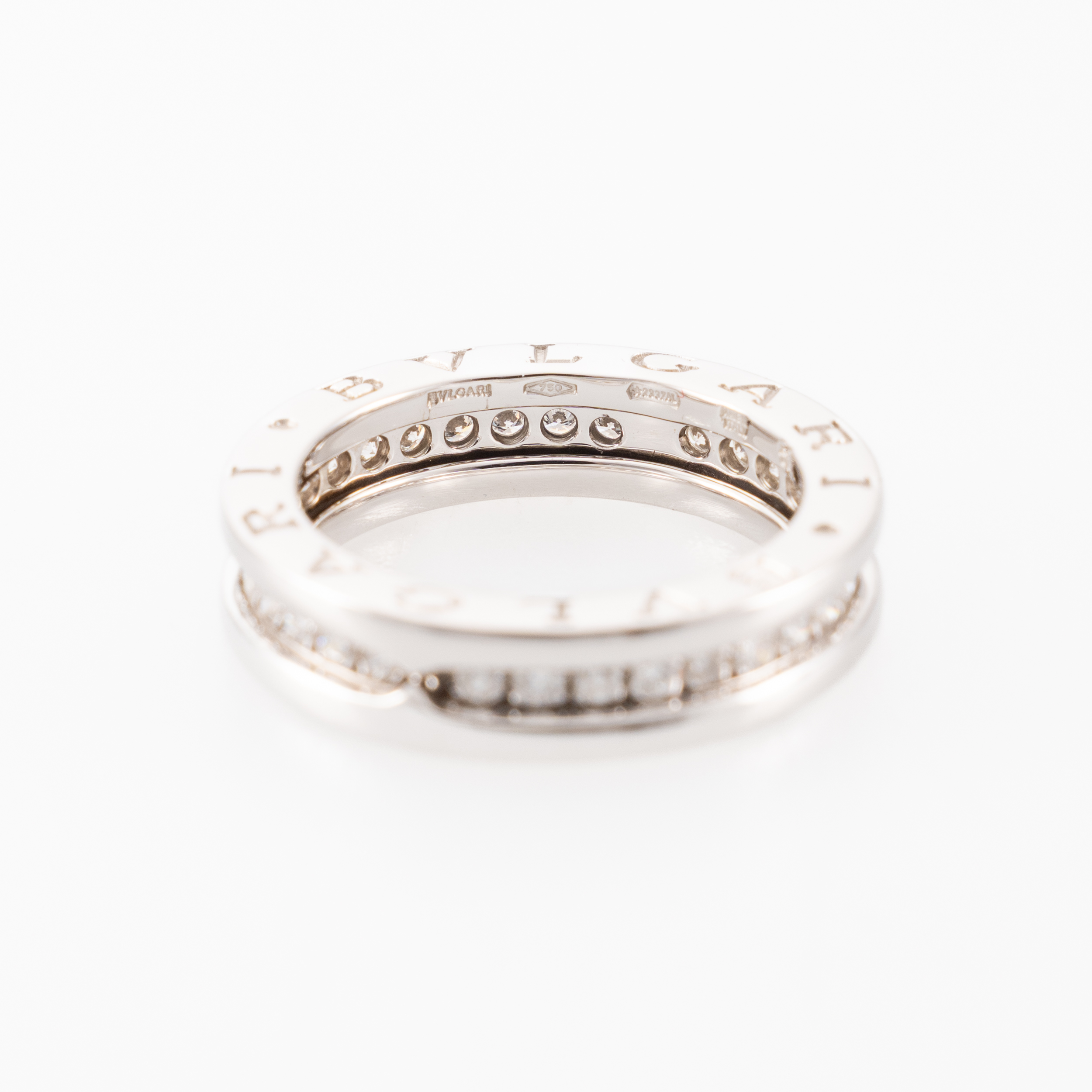 Bulgari B.zero1 Ring mit Diamanten Gr51 Weißgold