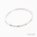 Cartier Love Armreif kleines Modell 16cm Weißgold Full Set 2022 Vorschau