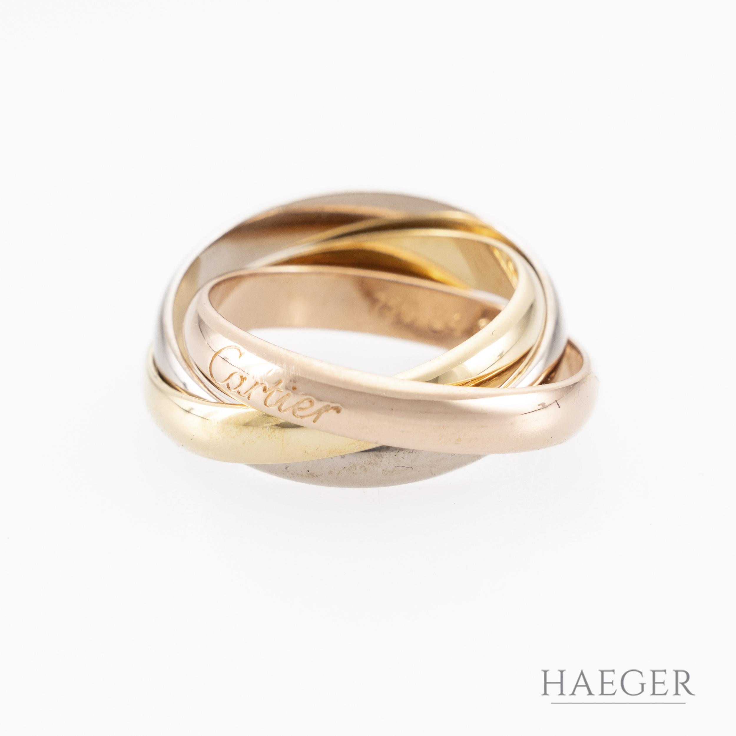 Cartier Trinity Ring klassisches Modell Gr54 Full Set 2012