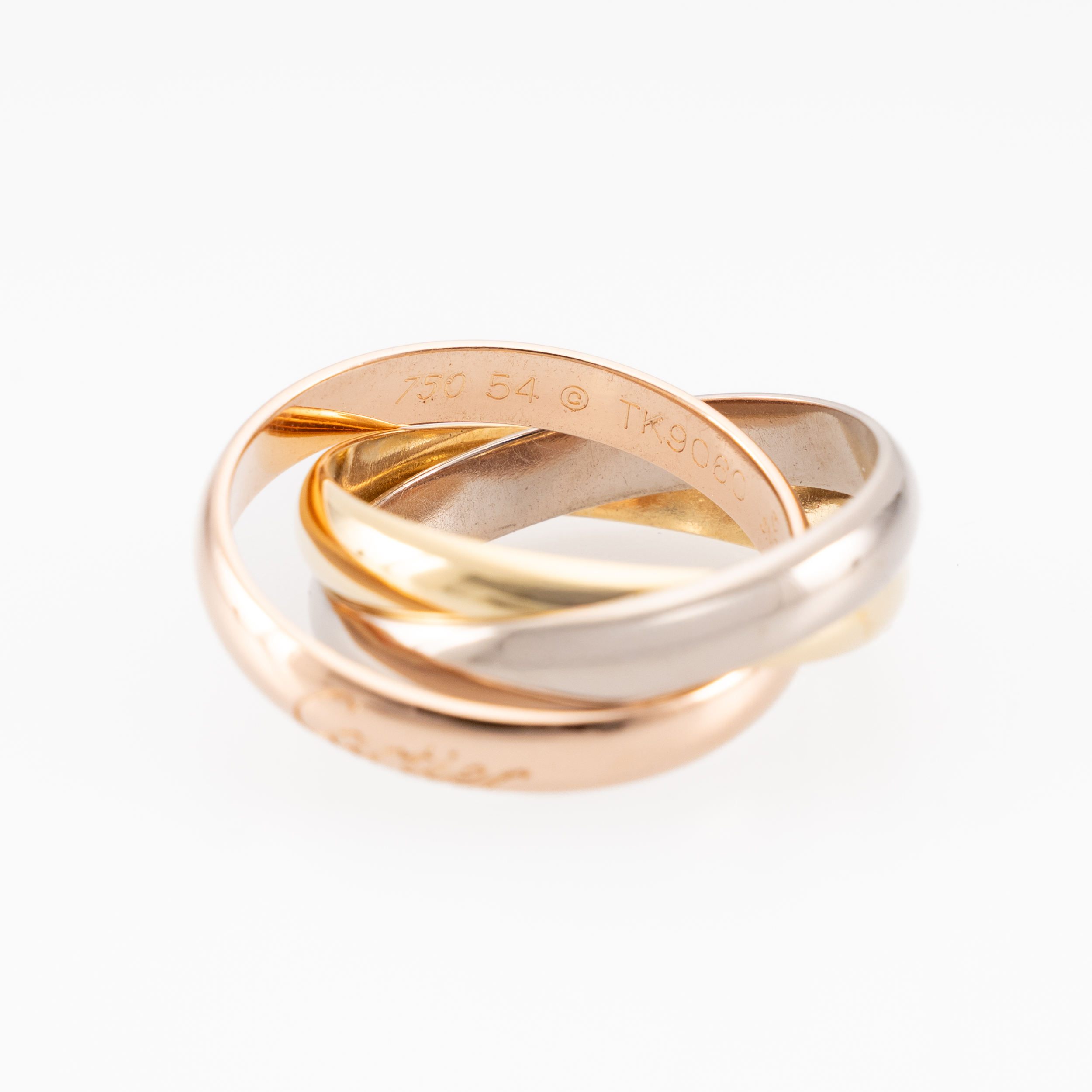 Cartier Trinity Ring klassisches Modell Gr54 Full Set 2012