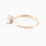 Solitaire-Ring mit 1,00 ct Princess-Diamant Gr54 Gelbgold Vorschau