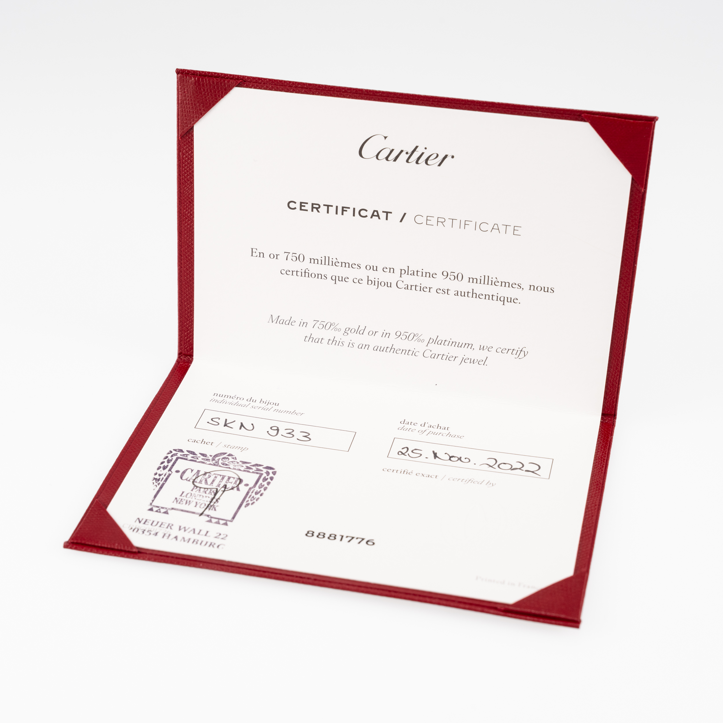 Cartier Juste un Clou Armreif klassisches Modell 20cm Gelbgold Full Set 2022