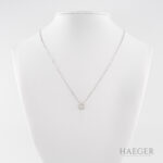 Zen Collier mit Diamanten 48cm Weißgold Rosegold inkl Zertifikat Vorschau