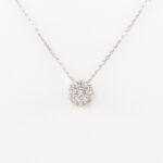 Zen Collier mit Diamanten 48cm Weißgold Rosegold inkl Zertifikat Vorschau