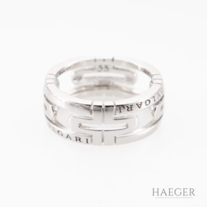 Bulgari Parentesi Ring Gr55 Weißgold inkl Etui
