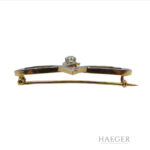 Art Deco Brosche Gelbgold Weißgold Vorschau