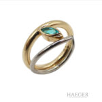 Ring mit Turmalin Gr51 Rosegold Weißgold Vorschau